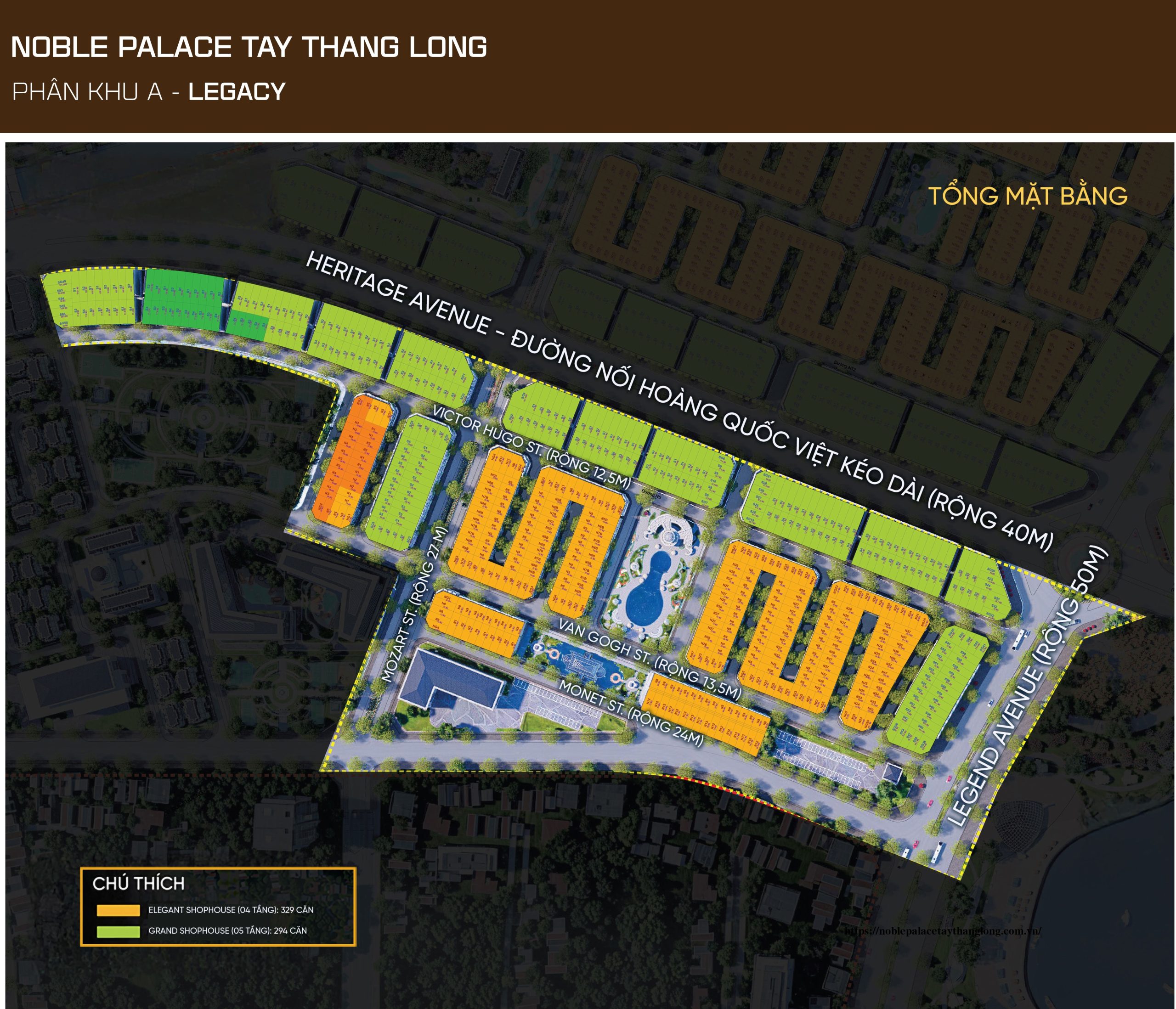 Mặt Bằng Phân Khu A Legacy 
