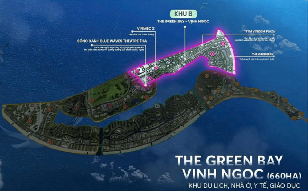 Chi tiết mặt bằng phân khu B Vinhomes Green Paradise